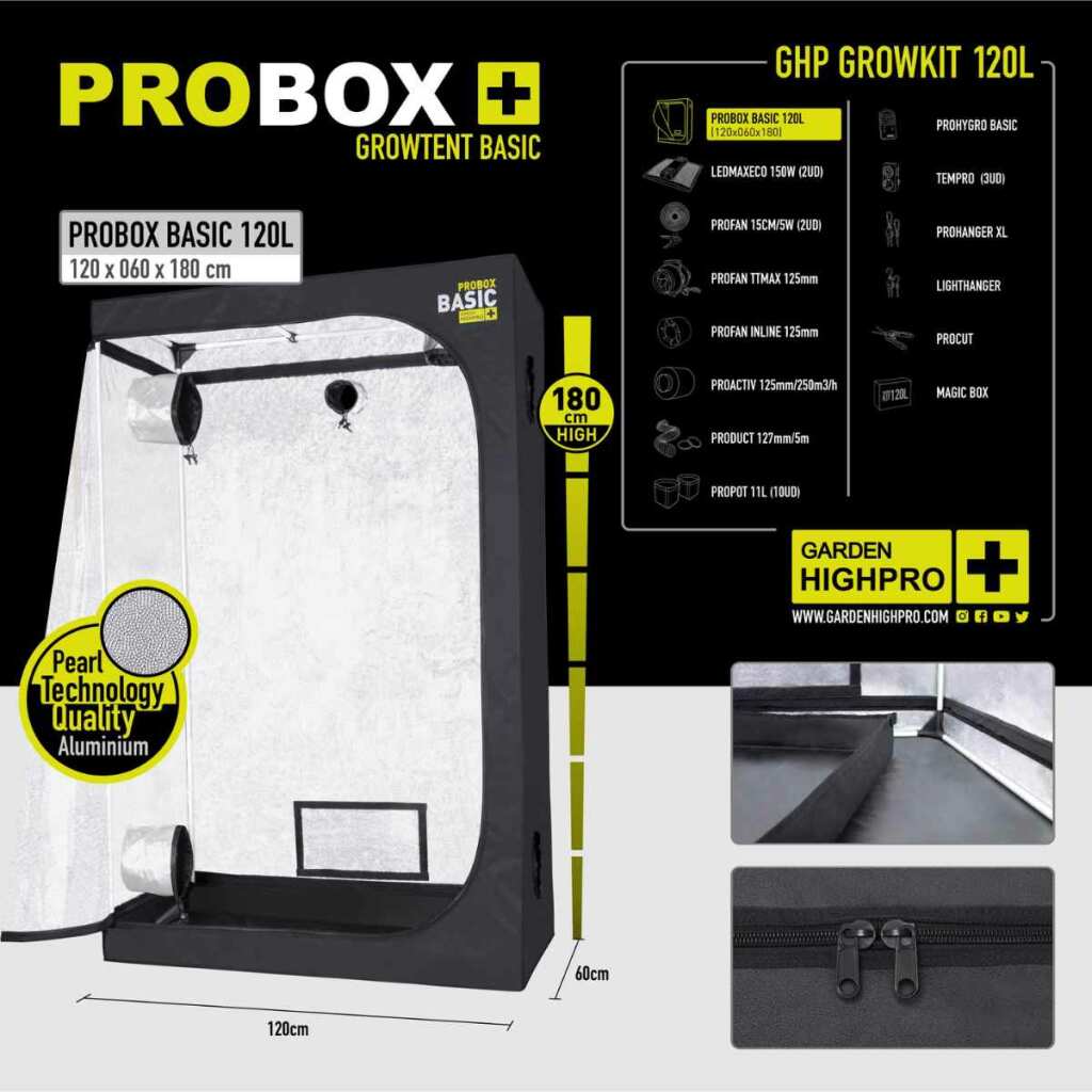 GARDEN HIGHPRO™ Growbox Set 120x60x180cm [=> Jetzt Vorbestellen]